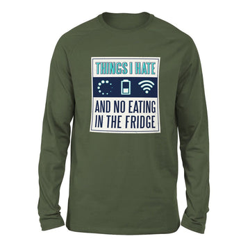 Things I Hate Men/Unisex Drop Shoulder Sweatshirt in Military Green color